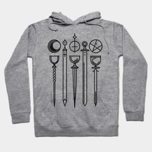 Mystic Tarot Symbols Art Hoodie